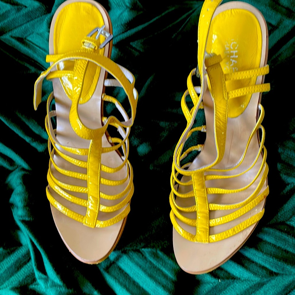 Mellow Yellow Michael Kors Platform Sandals